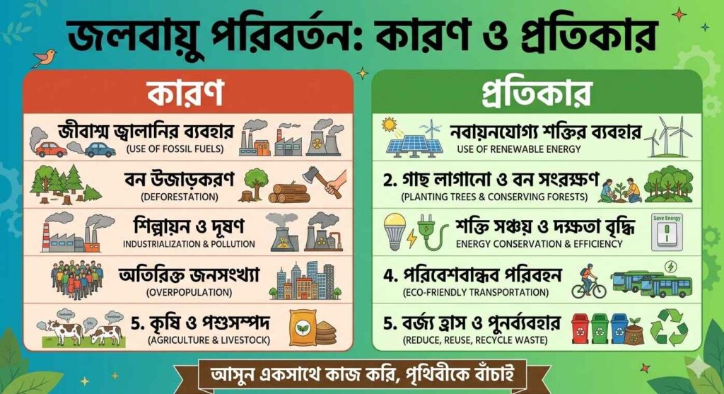 জলবায়ু পরিবর্তনের কারণ ও প্রতিকার, জলবায়ু পরিবর্তনের প্রভাব