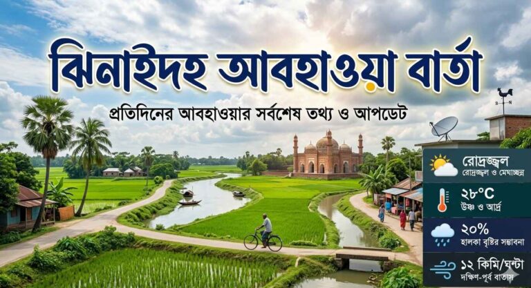 ঝিনাইদহ আবহাওয়া বার্তা আজকের (Weather Jhenaidah Today)