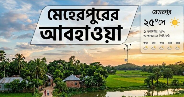 মেহেরপুরের আবহাওয়া বার্তা এবং পূর্বাভাস (Meherpur Weather News)