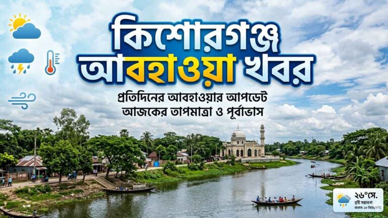 কিশোরগঞ্জ আবহাওয়া খবর ও পূর্বাভাস (Weather Kishoreganj Today)