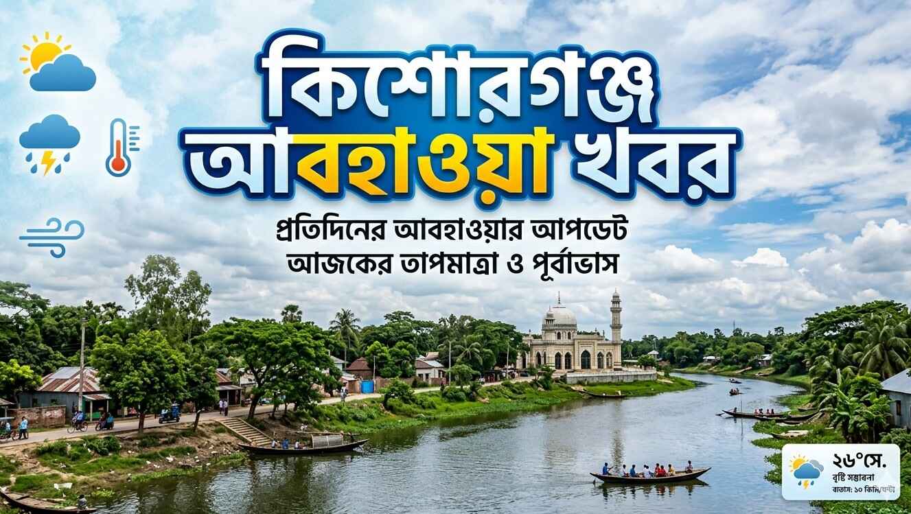 কিশোরগঞ্জ আবহাওয়া খবর ও পূর্বাভাস (Weather Kishoreganj Today)