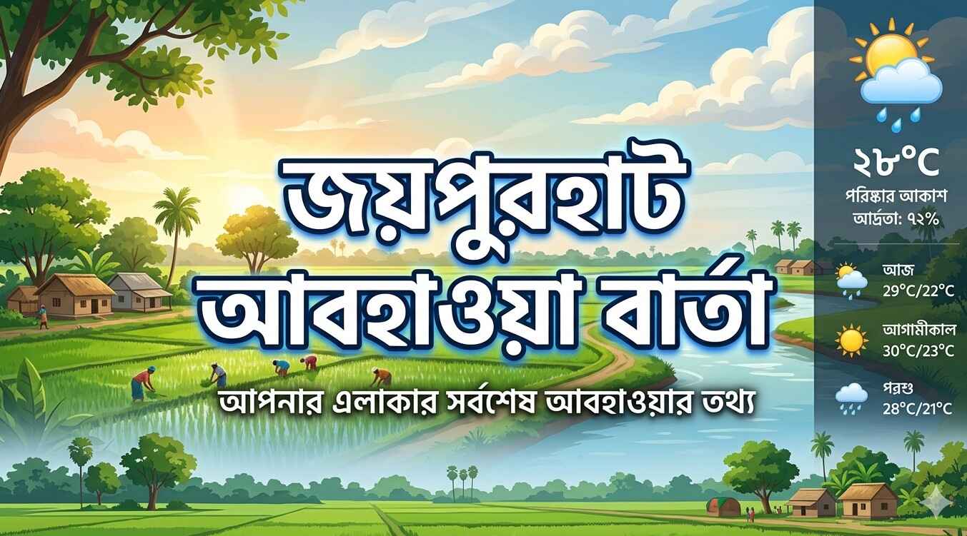 জয়পুরহাট আবহাওয়া বার্তা এবং পূর্বাভাস (Weather Joypurhat)